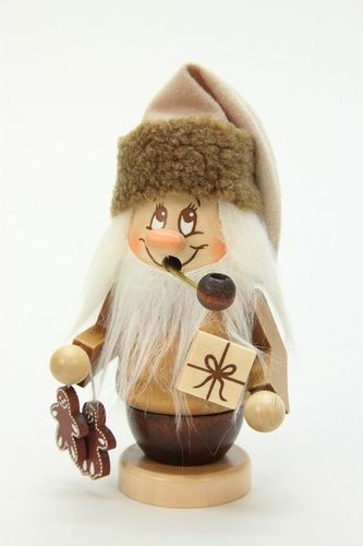Ulbricht Räuchermann Miniwichtel Weihnachtsmann mit Päckchen