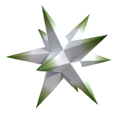 Marienberger Stern, Weiß/Grüne Spitzen